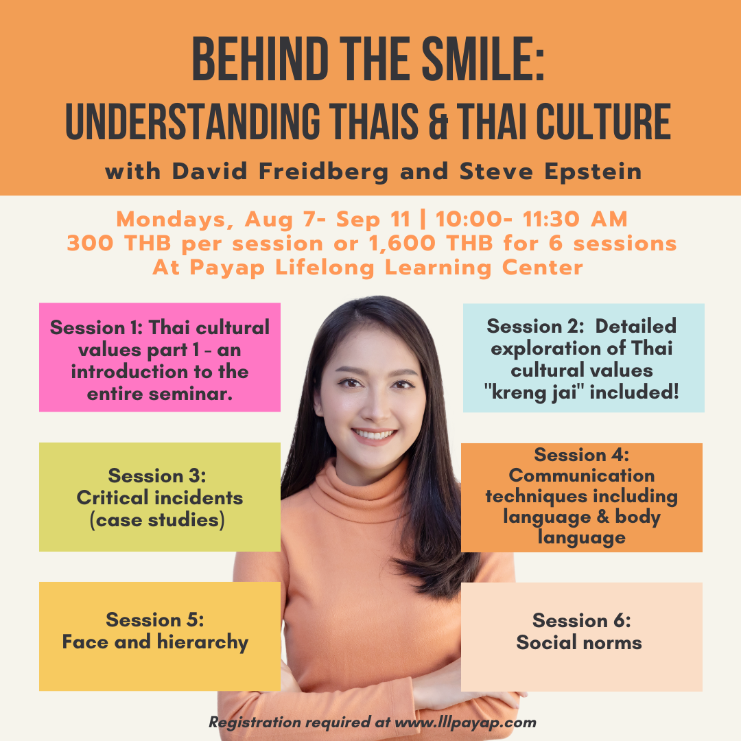 Behind the Thai Smile - a six-week course to learn about Thai social norms and better understand the culture of Thailand