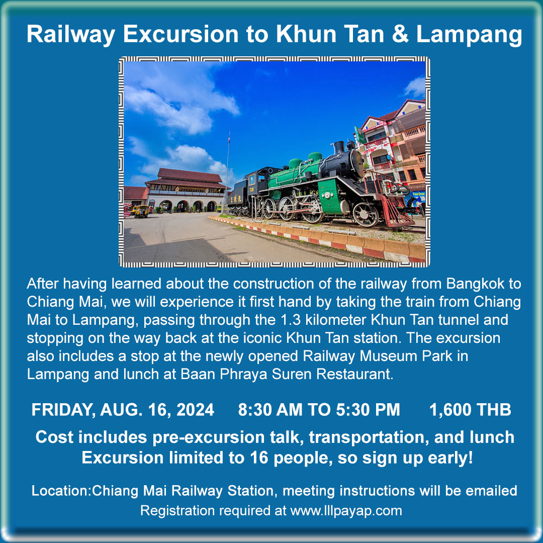 Railway excursion to khun tan and lampang