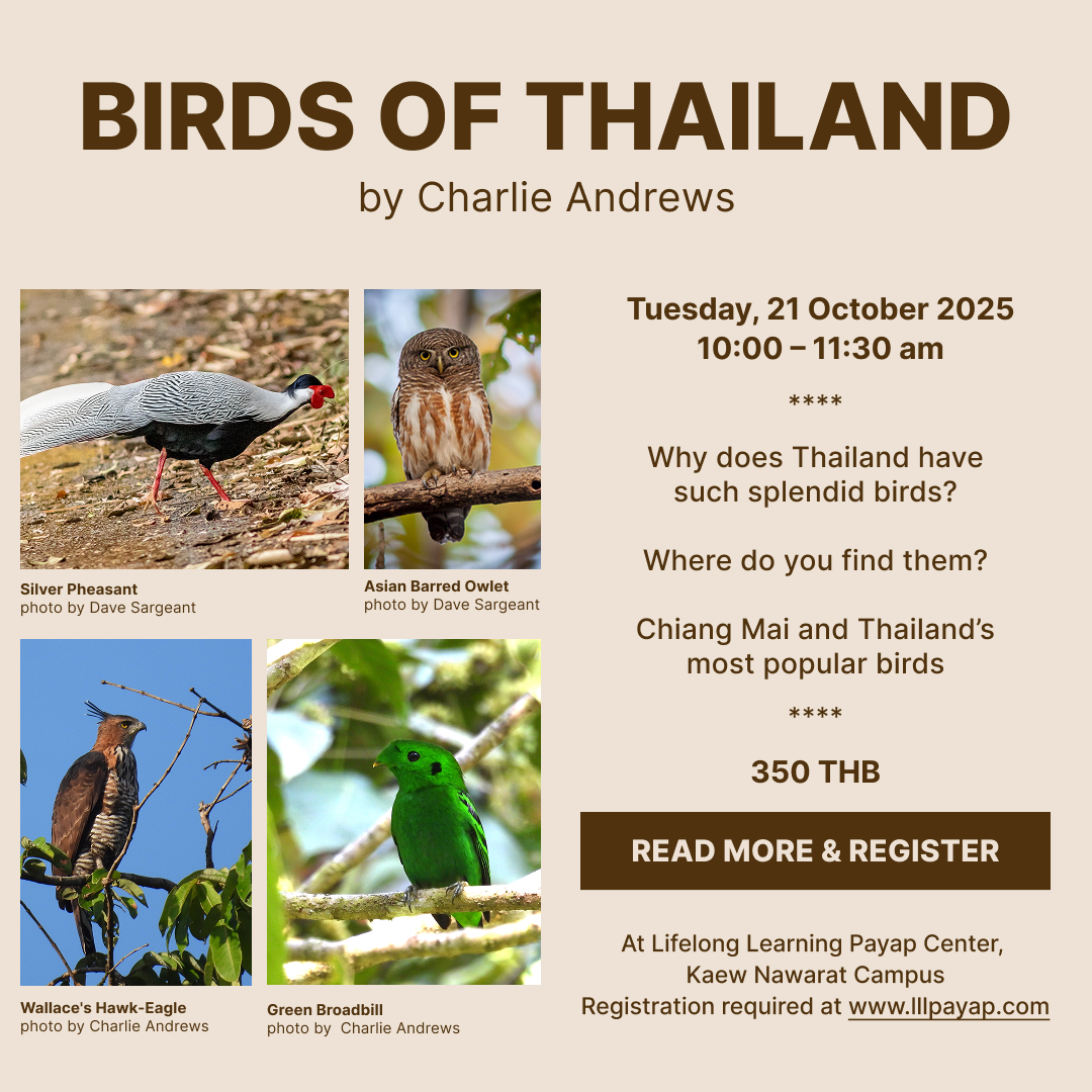 Thailand is home to an extraordinary diversity of almost 1,000 bird species