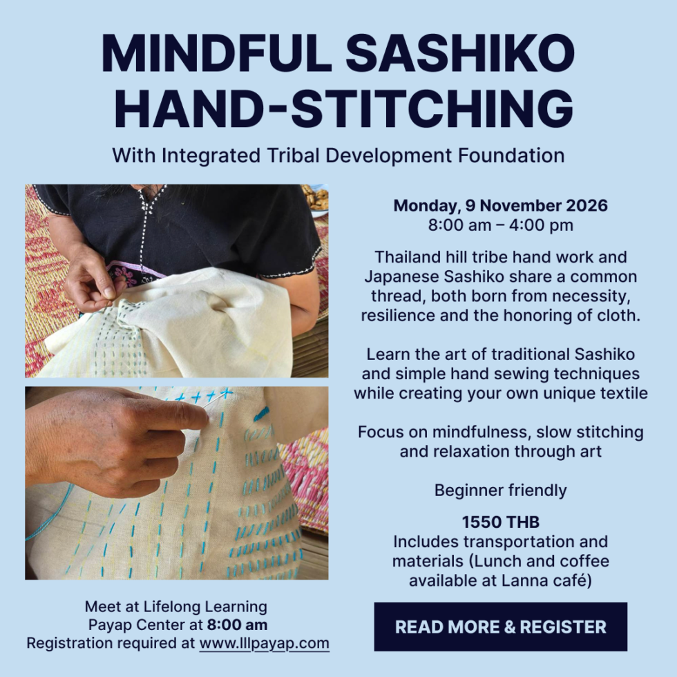 Mindful Sashiko Hand-Stitching