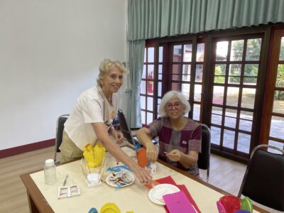 Lifelong Learning Payap Yee Peng Lanna Lantern Festival making the lanterns