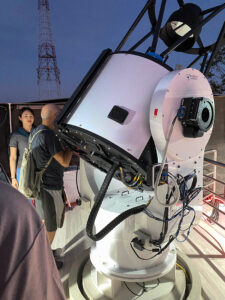 One of the big telescopes at NARIT Astronomy Park in Chiang Mai Thailand