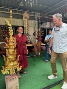 Shan History and Culture excursion learning from a monk
