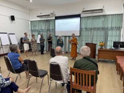Visakha bucha day monk and students