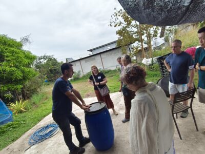 Participants learned about cocoa fermentation and the early stages of chocolate production during Siamaya Chocolate’s “From Bean to Bar” workshop